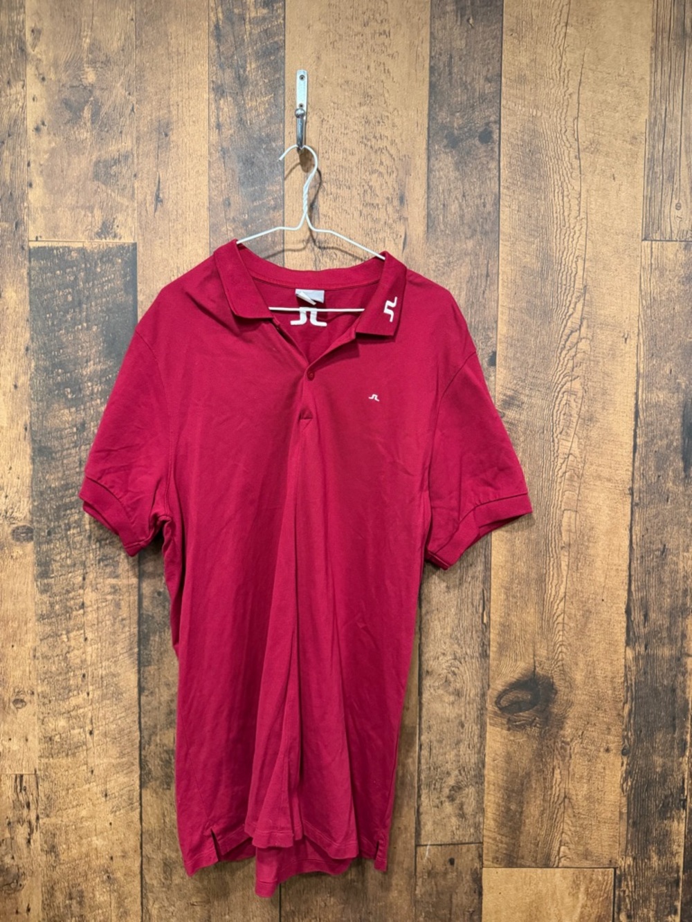 j Lindeberg Men's Red Polo Shirt XXL EUC